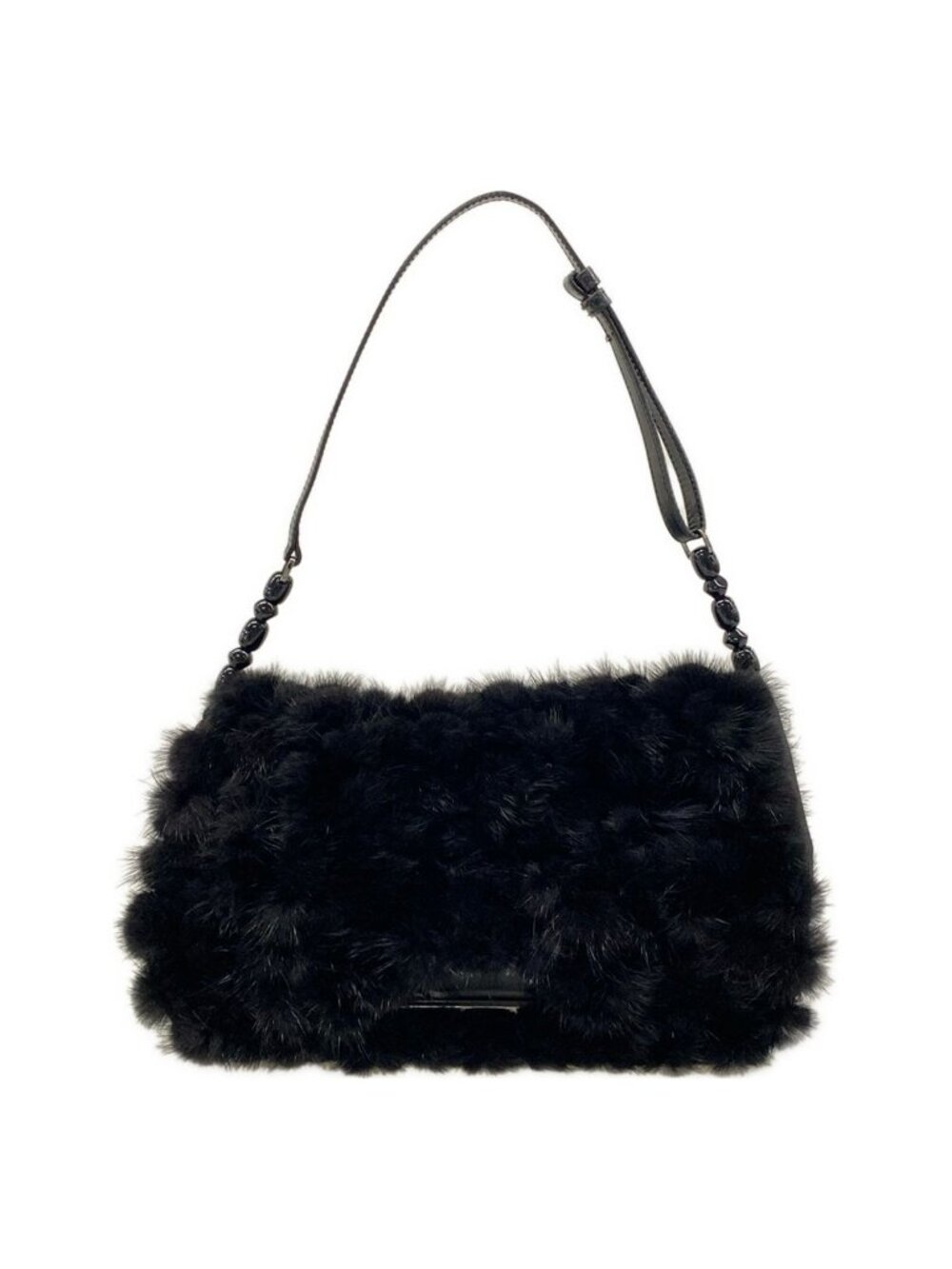 Dior Shoulder Bag Malice Pearl Black Leather